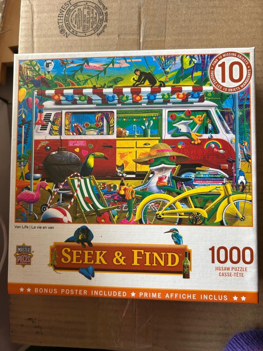 MasterPieces Seek & Find Van Life 1000-Piece Puzzle - Colorful Van Scene